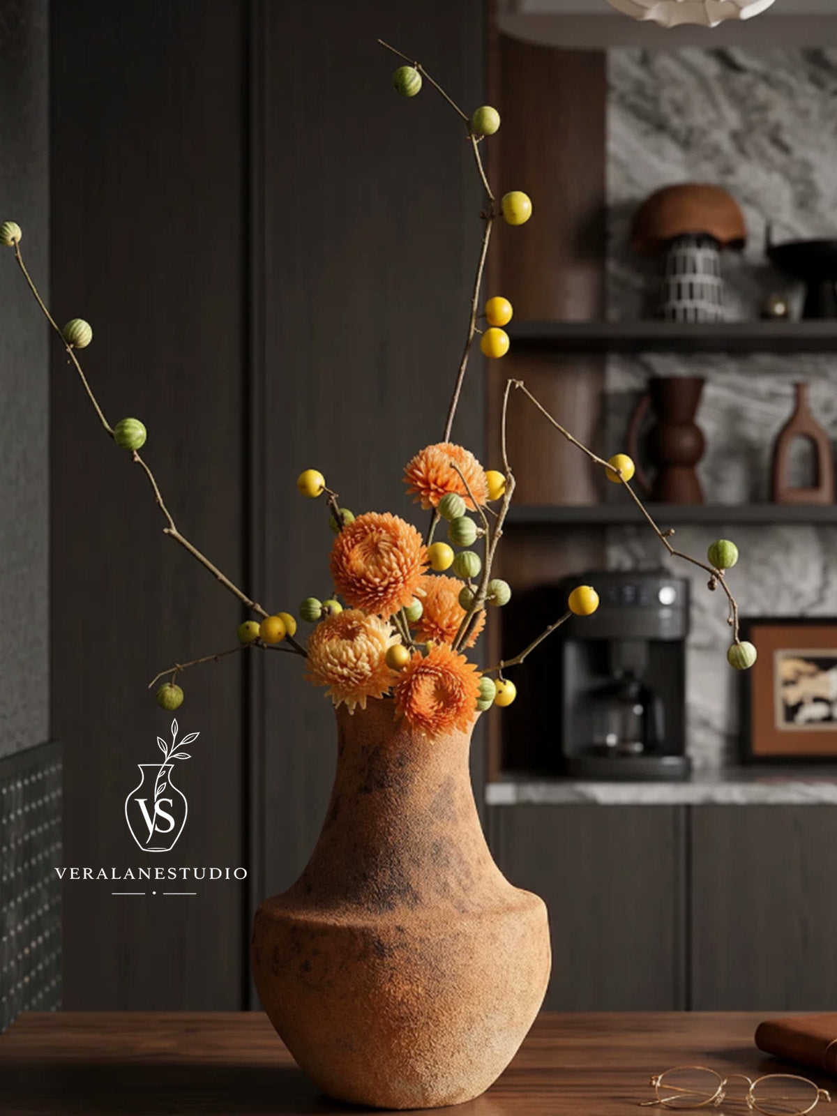 Rustwood Atelier Vintage Floral Vessel