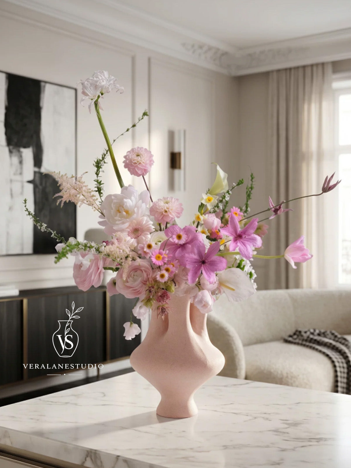 Mooncrest Handcrafted Petal Rim Vase