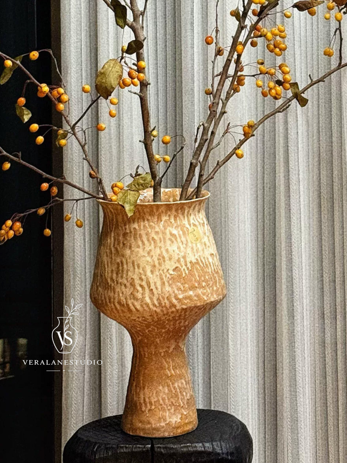 Chalice Clay Handbuilt Ceramic Vase