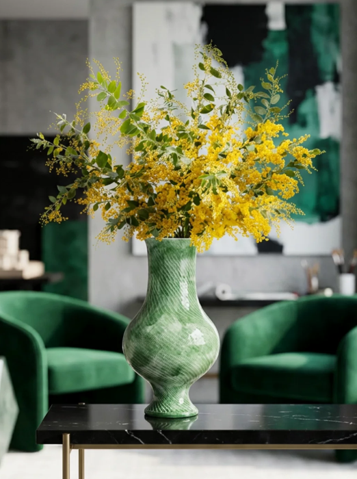 Verdant Ink Graffiti Goblet Vase