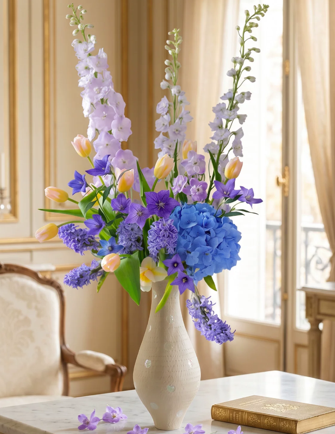Pearl Dottie Artisan Floral Vessel