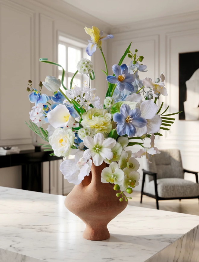 Mooncrest Handcrafted Petal Rim Vase